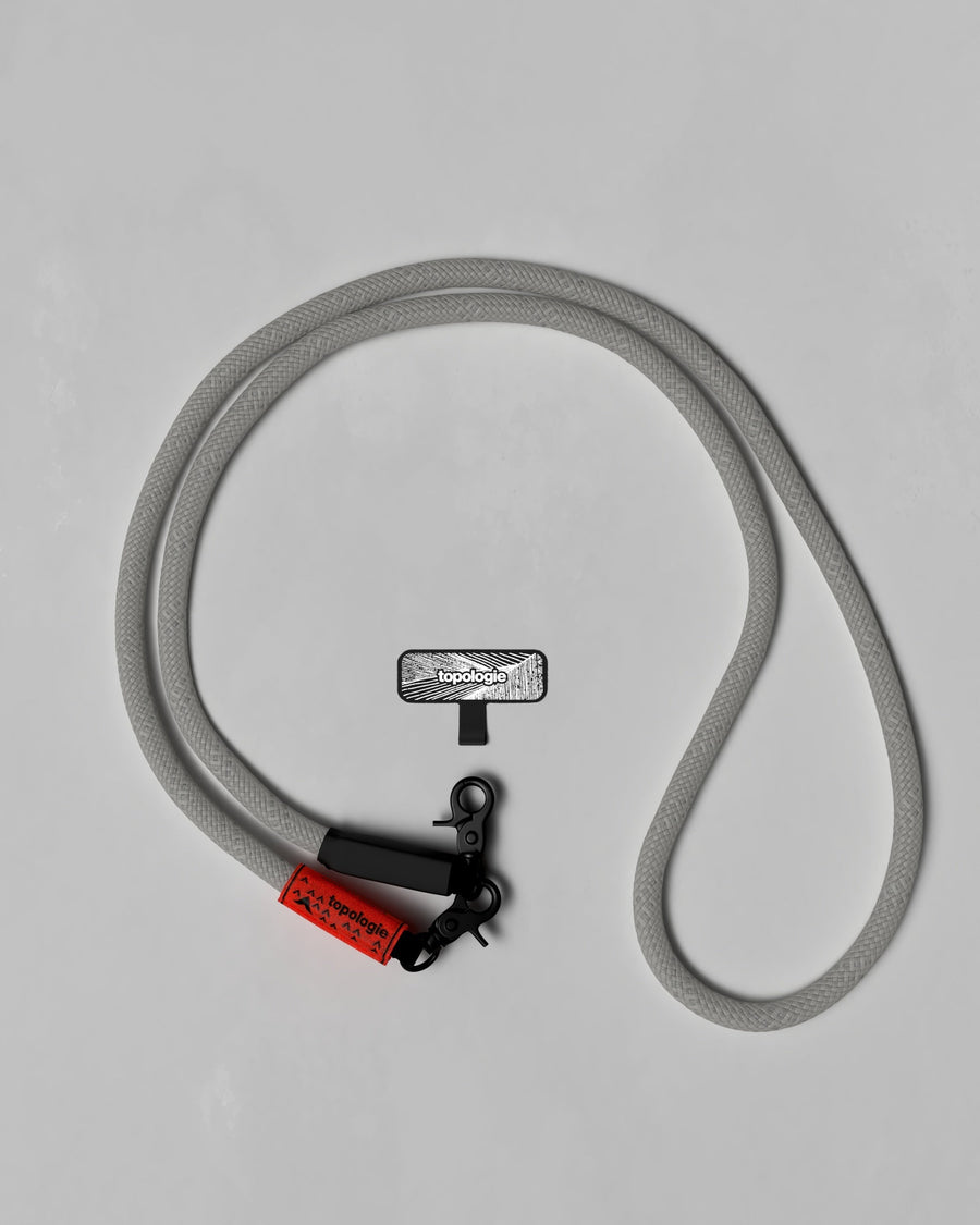 10mm Rope / Grey Reflective + Phone Strap Adapter