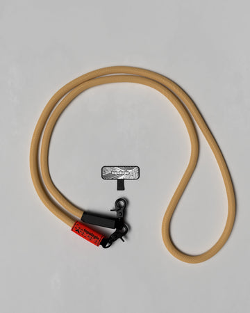 10mm Rope / Khaki Solid + Phone Strap Adapter