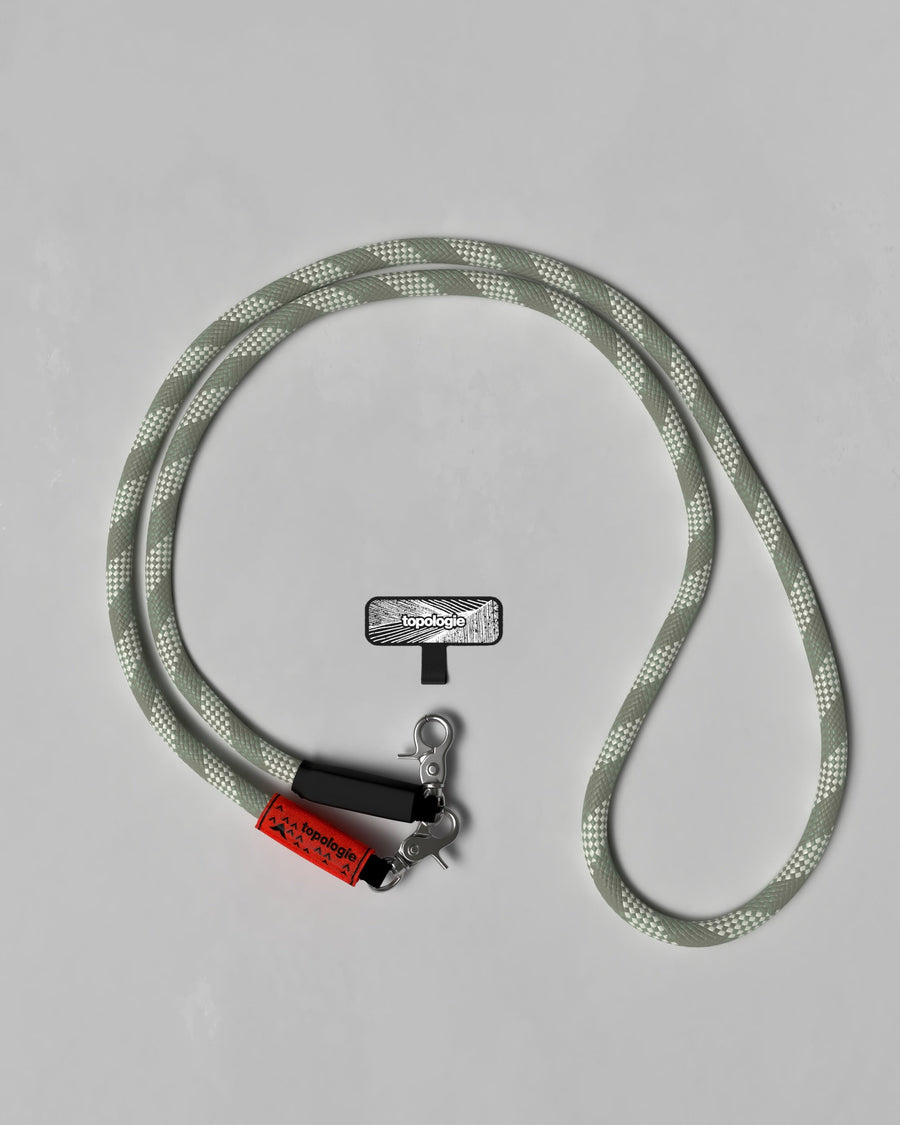 10mm Rope / Sage Patterned + Phone Strap Adapter