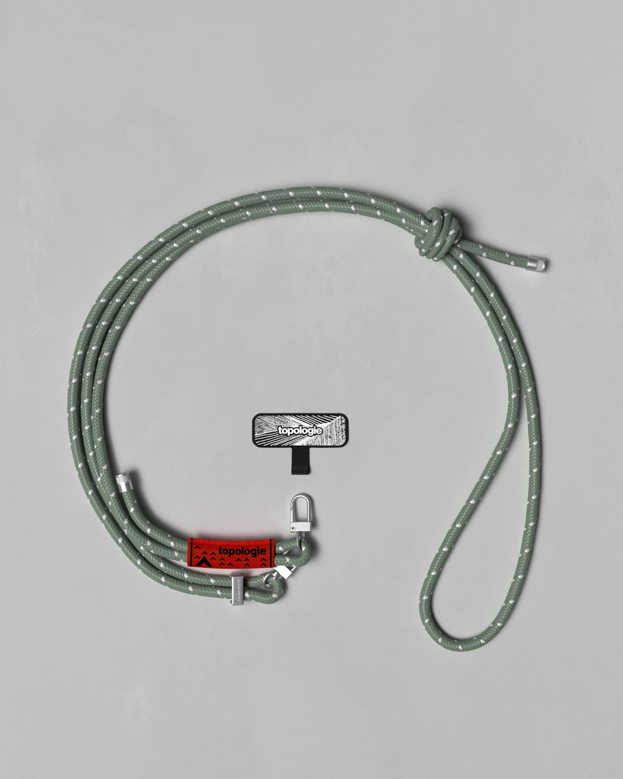 6.0mm Rope / Sage Reflective + Phone Strap Adapter