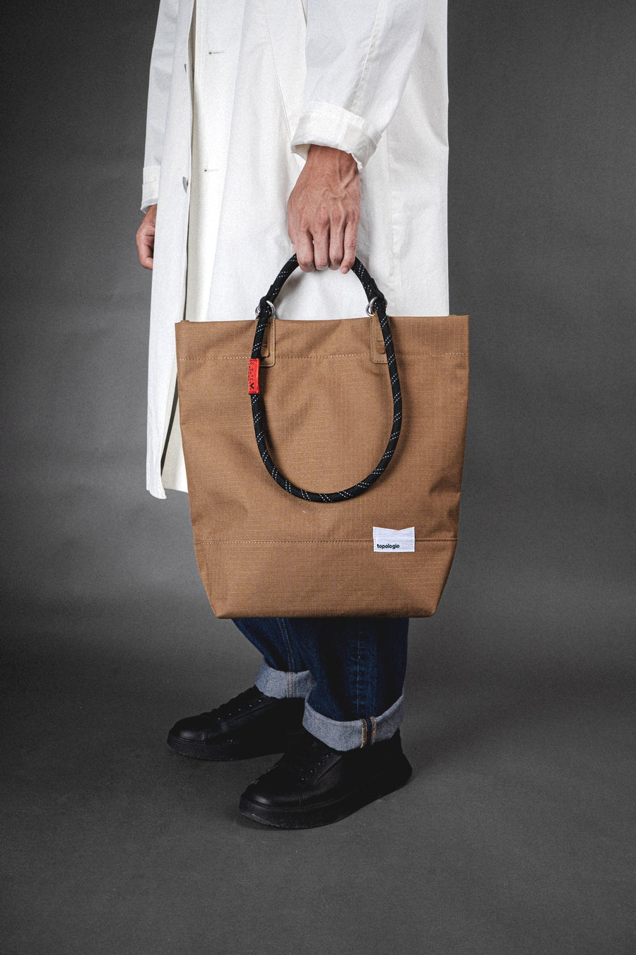 Loop Tote / Black / 10mm Green Solid