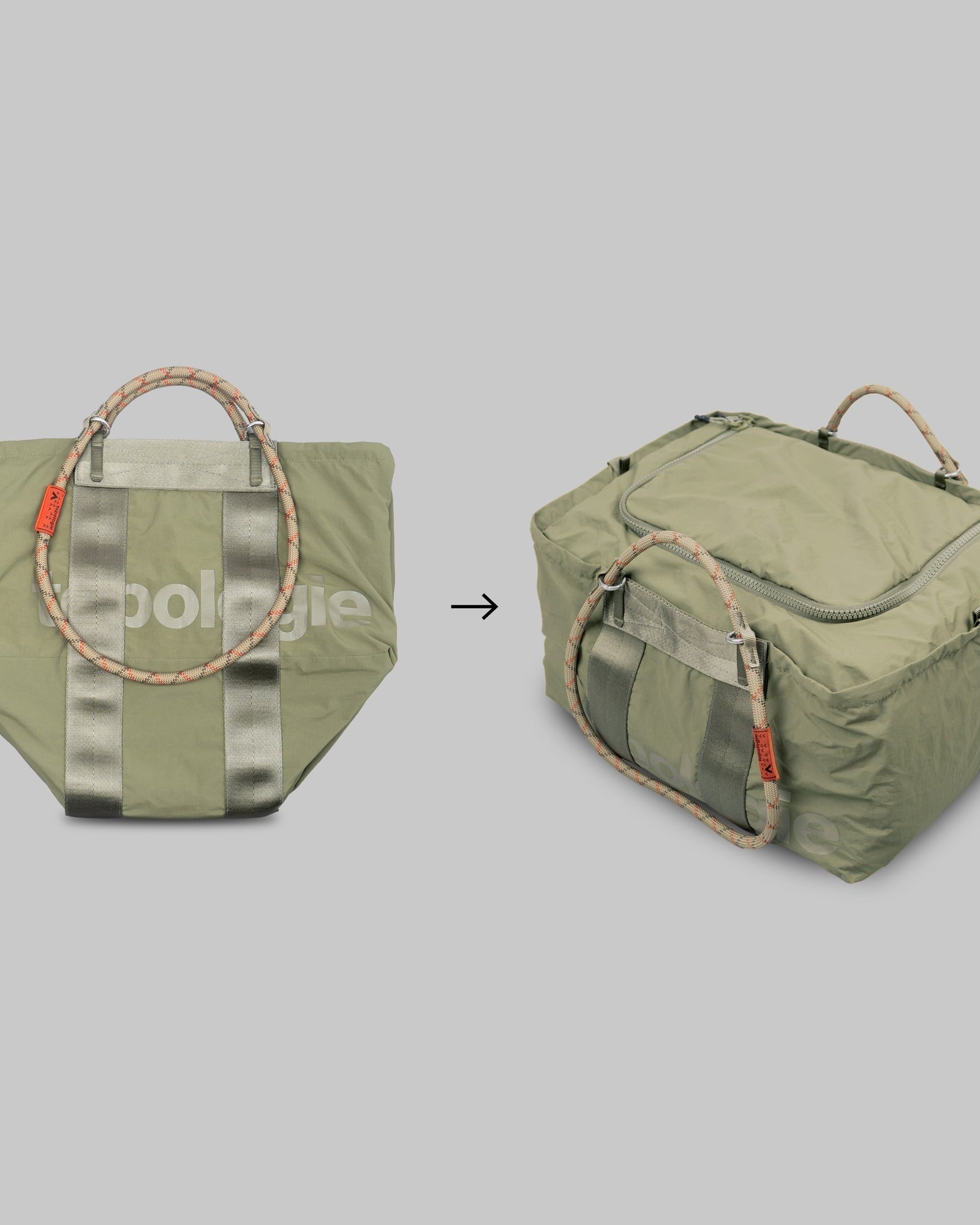 Summit Duffle Small / Moss (Papery) / 10mm Rope Loop / Olive Camouflage